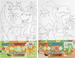 Schilderen op nummer - Dinosaurussen