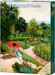Puzzel 500 stukjes – Rode paraplu van Józef Mehoffer
