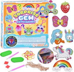 creatieve adventskalender – diamond painting en glinsterende hangers voor kinderen