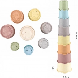 Stapelbekers voor kinderen, set van 8 stuks