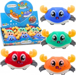 Interactieve rijdende krab met opwindmechanisme