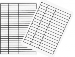 Gelijnde A5-inlegger van hard plastic voor schrift