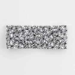 Katoenen babyhaarband New Baby Be Happy (6–9 maanden)