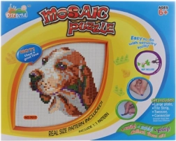 Mozaïek hond – creatieve plastic mozaïekset voor kinderen