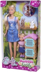 Pop Steffi en Evička met Konijnenfamilie