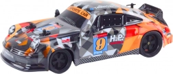 RC auto met afstandsbediening 1:18 rubberen driftwielen oranje