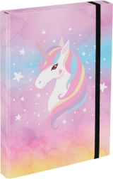 Mappen voor schoolschriften A4 Rainbow Unicorn