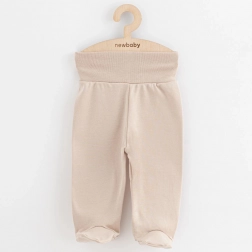 Babypantalonnetjes met voetjes New Baby Classic II lichtbeige