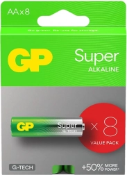 Alkaline batterijen GP Super AA 8 stuks