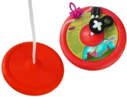 Ronde schotel-schommel voor kinderen – Rood