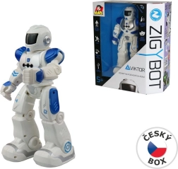 Robot Viktor 27 cm met 21 functies in blauwe kleur