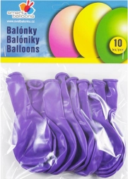 Opblaasbare ballonnen set 10 stuks paars 26 cm