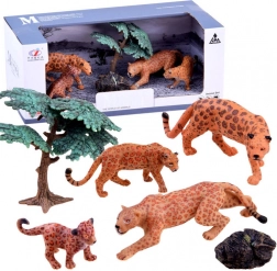 Safari-figuren set – tijgerfamilie – Luipaarden
