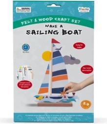 Fiesta Crafts 3D puzzel – creatieve set zeilboot