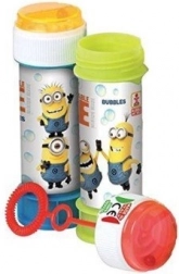 Bellenblaas Minions – bekertje met vloeistof en deksel met doolhof 60 ml