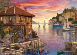 Puzzel EUROGRAPHICS Mediterrane haven 1000 stukjes