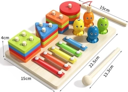 Houten set muziekinstrumenten voor kinderen, 18 stuks