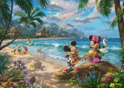 Puzzel Minnie en Mickey op Hawaï 1000 stukjes