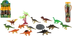 Plastic dinosaurussen in een koker 12 stuks, 5–8 cm