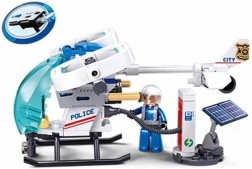 Sluban Metropolis helikopter van de luchtpatrouille