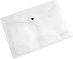 Omslag met drukknoop A4 zwart-wit