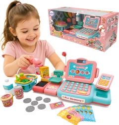 Woopie kinder-kassa met scanner, weegschaal en microfoon