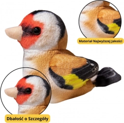 Kleine Pluchen Vogel Blauw Mees