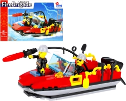 Brandweer reddingsboot bouwset