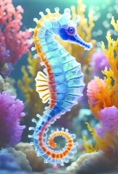 Interdruk puzzel Bonte natuur: Zeepaardje 250 stukjes