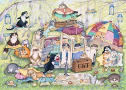 Ravensburger puzzel CRAZY CATS – LUIE zomermiddag (1000 stukjes)