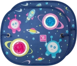 Zonnescherm voor raam rond - Space Collection 2 stuks