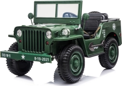 Elektrische kinderauto Jeep Willys voor 3 kinderen met afstandsbediening 12V