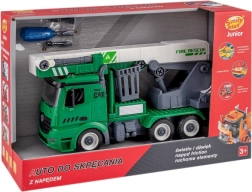 schroefauto met uitschuifbare reddingsmand