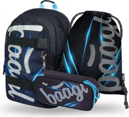 Baagl schoolset Skate Bluelight – rugzak, etui en gymsack
