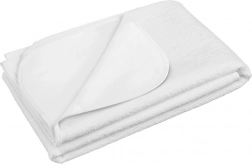 Waterdichte badstof onderlegger 50 × 70 wit