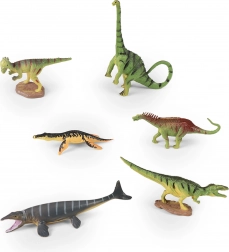 Set van 6 dinosaurussen in een doosje
