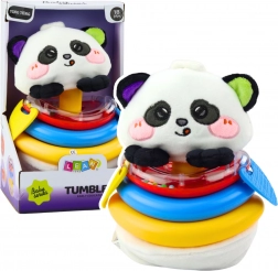 Wiegelspeelgoed met ringen Panda