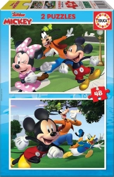 Puzzel Mickey en vrienden 2x48 stukken