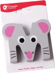 Houten letter M van Classic World