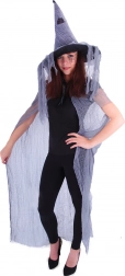 Heksenmantel met hoed voor volwassenen