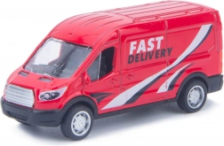 Metalen en plastic auto bestelwagen met vliegwielaandrijving