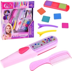 Krijt voor haar kleurrijke set