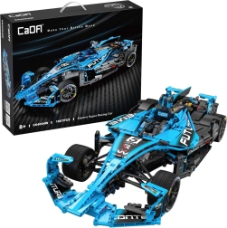 Bouwset CaDA raceauto 60 cm – Electric Super Racing Car, blauw, 1667 stukjes