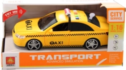 Plastic taxi op batterijen met licht en geluid