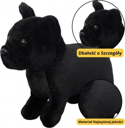 zwarte pluchen hond 19 cm