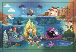 Puzzle Story Maps De kleine zeemeermin 1000 stukjes