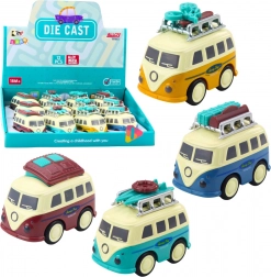 Camper-speelgoed met frictie-aandrijving en bewegende bagage op het dak