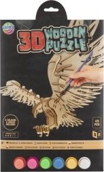 MOXY houten 3D-kleurpuzzel – adelaar