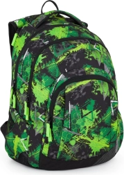 Bagmaster Lincoln studentenrugzak groen-zwart
