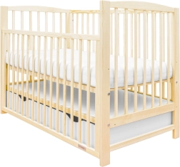 Ledikant New Baby Lilly met neerlaatbare zijkant en lade – natuur